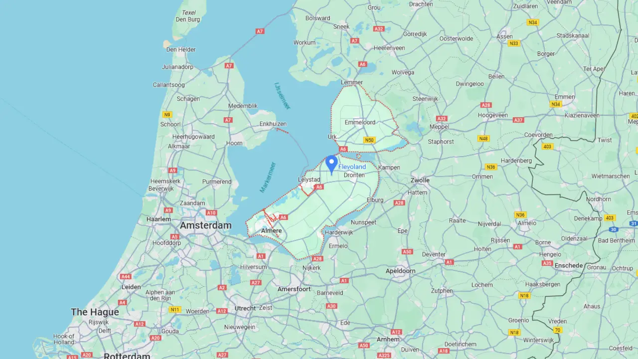 Flevoland Lokaal adverteren in Flevoland Map
