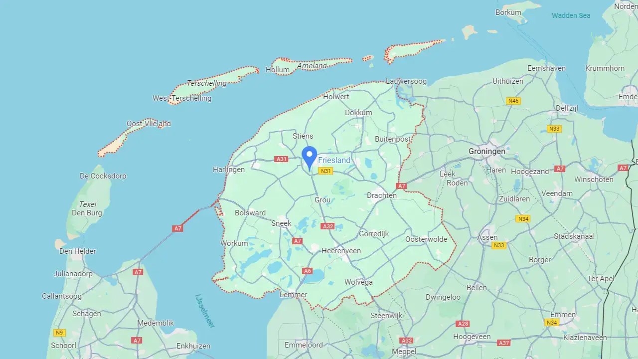 Friesland Lokaal adverteren in Friesland Map
