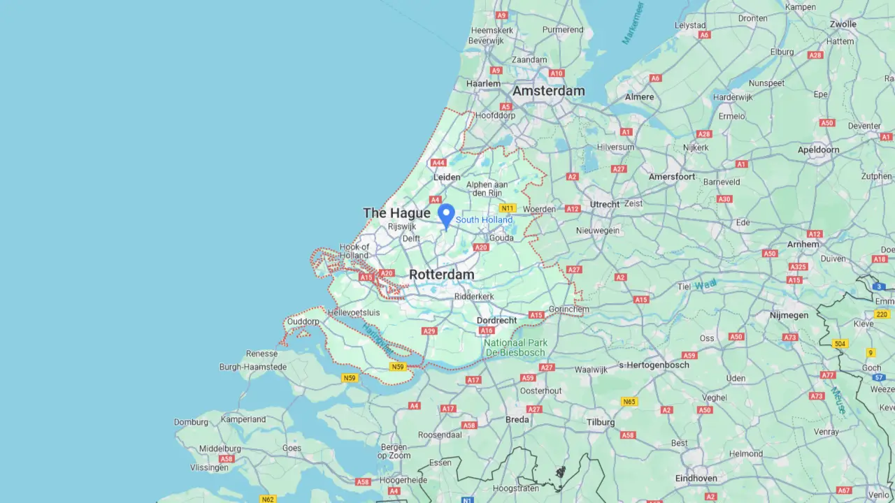 Lokaal adverteren in Zuid Holland Map