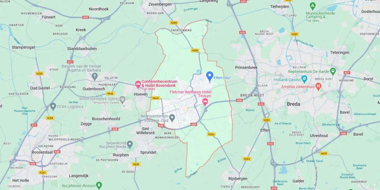 Etten-Leur Map