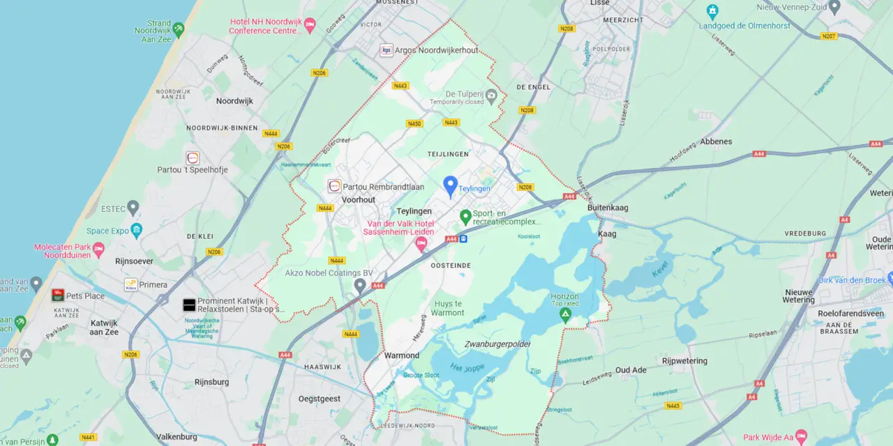 Teylingen Map