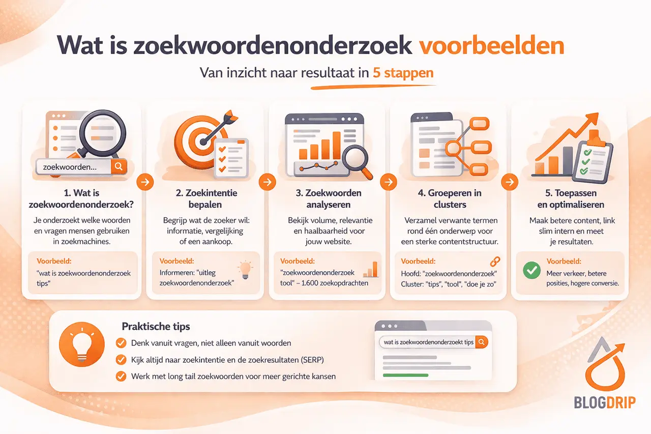 Wat is zoekwoordenonderzoek voorbeelden
