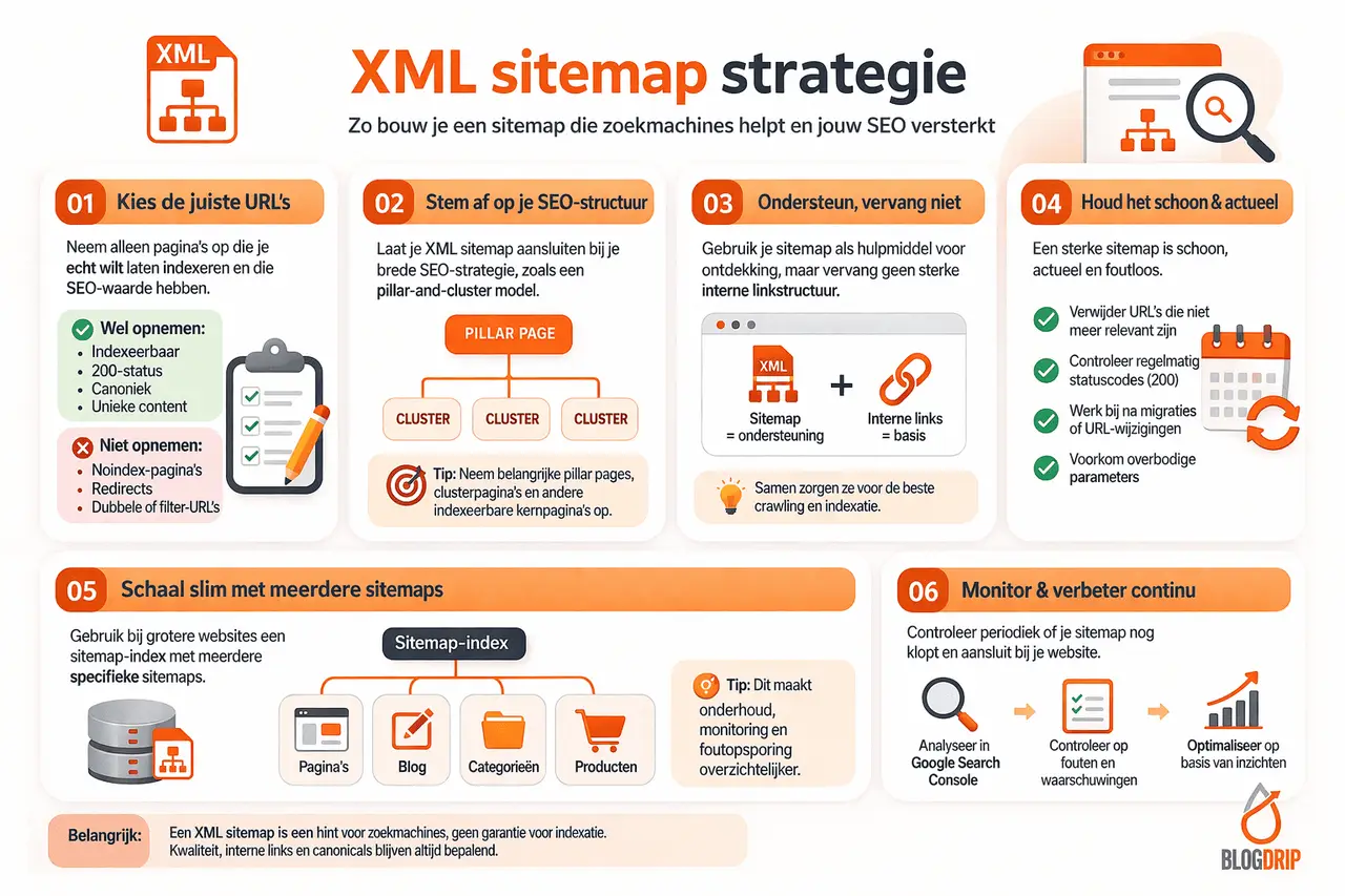XML sitemap strategie